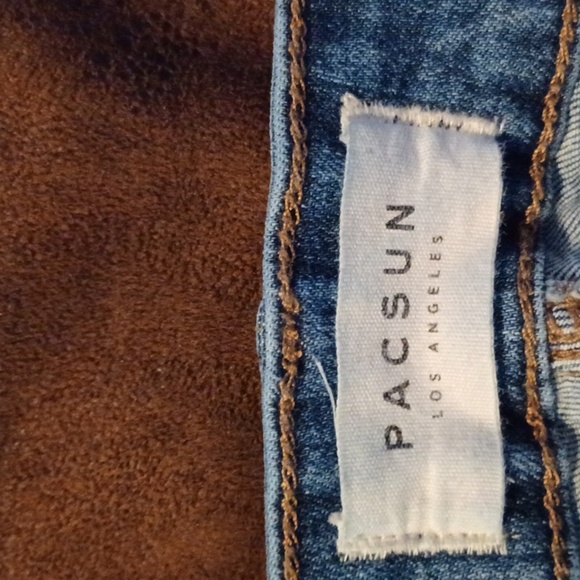 PACSUN, DISTRESSED, LOW RISE, SKINNIEST, STRETCH JEANS W24X36 - Picture 7 of 10